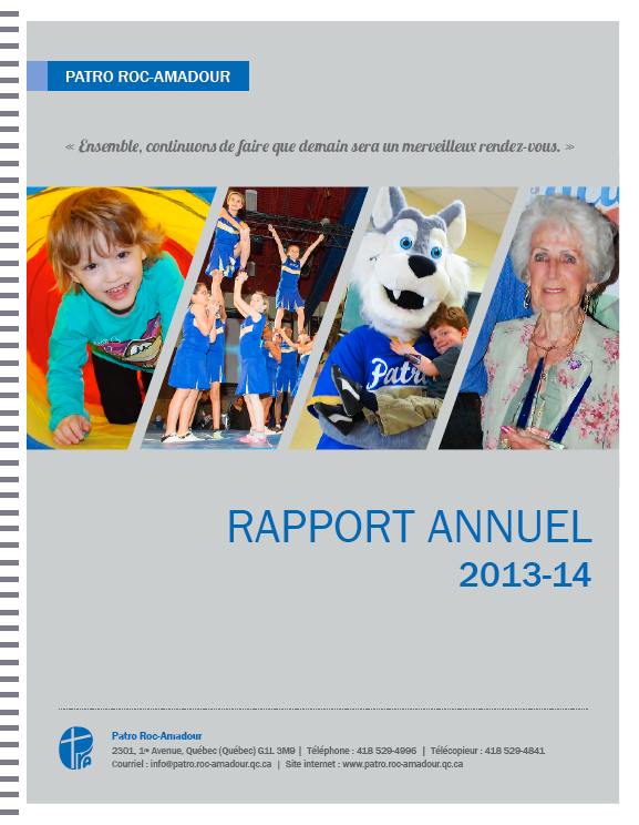 Rapport Annuels du Patro 2013-2014